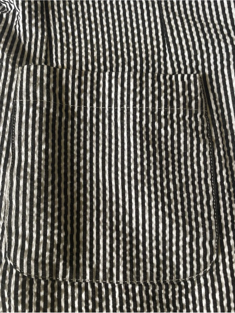 Striped Black and White Women's Blazer